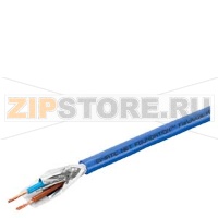Кабель  Foundation Fieldbus (IEC61158-2), Цвет оболочки синий для Ех применений, 2-жильный экранированный, Мин объем заказа 20м. Siemens 6XV1830-5GH10