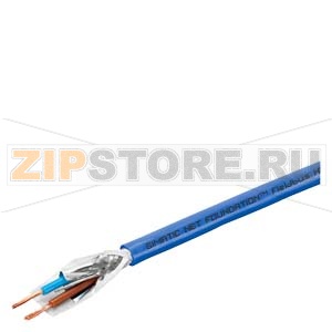 Кабель  Foundation Fieldbus (IEC61158-2), Цвет оболочки синий для Ех применений, 2-жильный экранированный, Мин объем заказа 20м. Siemens 6XV1830-5GH10 