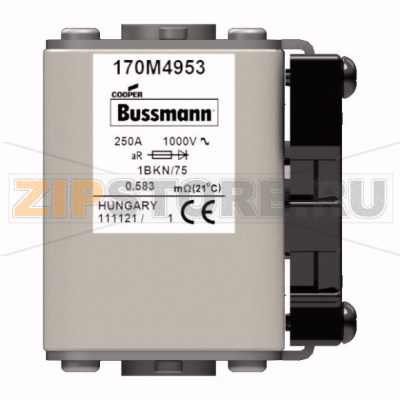 Предохранитель, 550 A, AC 1000 В, 125 кА, size 1, 52x69x74 мм, aR, IEC UL Eaton FUSE 550A 1000 