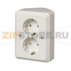 Розетка угловая, белая ABB 2TKA003883G1 