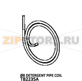 Ø8 Detergent pipe coil Unox XBC 405E Ø8 Detergent pipe coil Unox XBC 405EЗапчасть на деталировке под номером: 151Название запчасти на английском языке: Ø8 Detergent pipe coil Unox XBC 405E