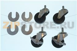 CASTOR KIT 2 W/ 3/8 STEM 2)830259/2)8302 