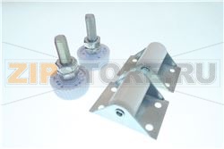 Rollensatz mit 2 Fussen   21,5mm geschra 