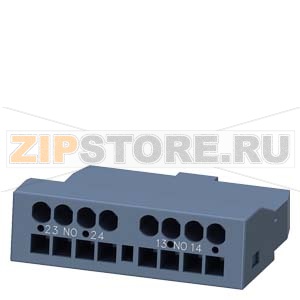 ФРОНТАЛЬНЫЙ БЛОК-КОНТАКТ, 2НО, ПРУЖИННЫЕ КЛЕММЫ, ДЛЯ АВТОМАТИЧЕСКОГО ВЫКЛЮЧАТЕЛЯ 3RV2 Siemens 3RV2901-2F 