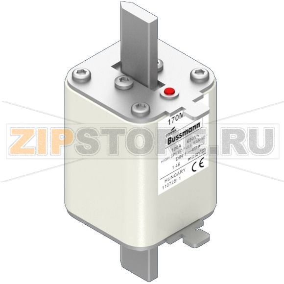 Предохранитель, 80 A, AC 690 В, 200 кА, DIN 1, 52x66x135 мм, gR, DIN, IEC Eaton FUSE 80A 690V D 