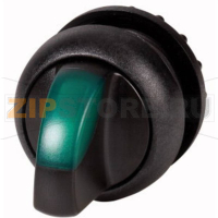 Головка переключателя, пластик, черная: 1 шт Eaton M22S-WLKV-G