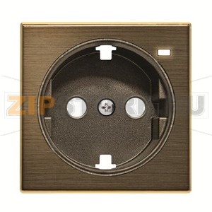 Накладка для розетки с линзой для контрольной подсветки, античная латунь ABB 2CLA858880A1201 