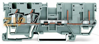 2-проводные / 2-контактные базовые клеммы; для DIN-рейки 35 x 15 и 35 x 7,5; 4 mm; CAGE CLAMP®; 4,00 mm; серые Wago 769-171 