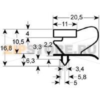 SNAP-IN GASKET 1550x635 mm