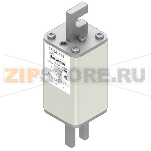 Предохранитель, 400 A, AC 1250 В, 100 кА, size 1, 45x45x138 мм, aR, DIN, IEC Eaton FUSE 400A 12 