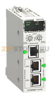 Адаптер удаленного ввода/вывода, улучшенный, Ethernet Schneider Electric BMXCRA31210C 