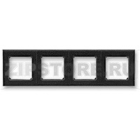 Рамка четырехместная, антрацит/дымчатый чёрный ABB 2CHH015040A6063