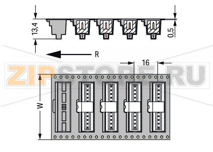 MCS MICRO Вилка под пайку THR; 0.8 x 0.8 mm solder pin; прямые; 100% защита от неправильного подсоединения; упаковка в ленте на бобине; Шаг контактов 2,5 мм; 2-пол.; черные Wago 733-332/105-604/997-446 Вилки для пайки оплавлением припоя для поверхностного монтажаДоступны в ленте на бобине для автоматической сборкиОптимальная теплопроницаемость благодаря дизайну корпуса контакта обеспечивает более низкие температуры пайки100% защита от неправильного подсоединенияВозможны варианты кодировки...