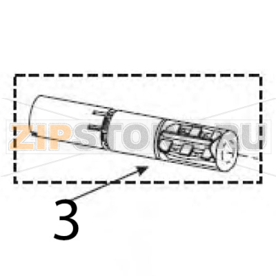 Kit dual tension ribbon supply spindle Zebra S600 Kit dual tension ribbon supply spindle Zebra S600Запчасть на деталировке под номером: 3