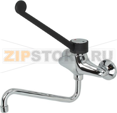 НАСТЕННЫЙ СМЕСИТЕЛЬ С РЫЧАГОМ 200 ММ 