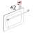 Tappo sup. DX colonnina porta vetro interno linemiss Unox XF 130