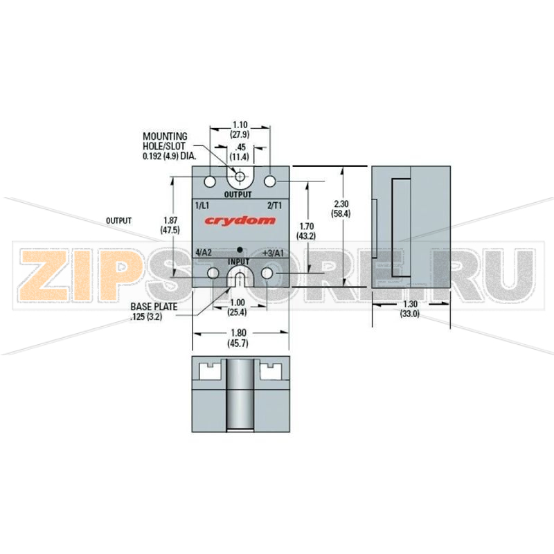 Реле твердотельное 25 А, 280 В/AC, 1 шт Crydom CWD2425 