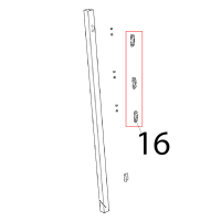 Staffa spingivetro interno Unox XBC 1005E