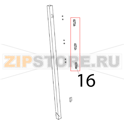 Staffa spingivetro interno Unox XBC 1005E Staffa spingivetro interno Unox XBC 1005EЗапчасть на деталировке под номером: 16