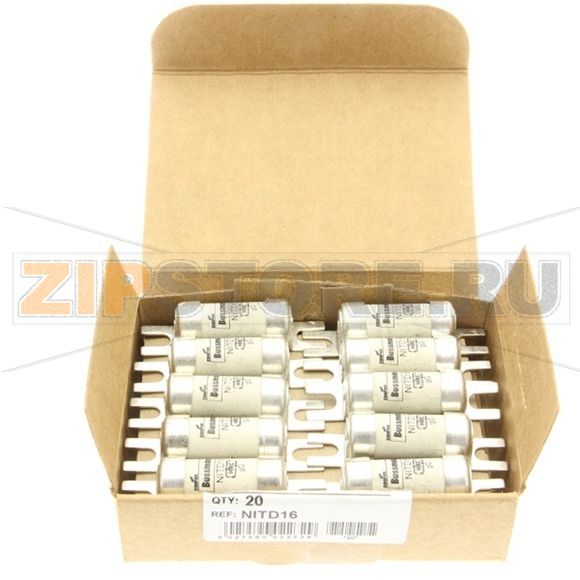 Предохранитель, 16 A, AC 550 В, 80 кА, BS88/A1, 14x55 мм, gL/gG, BS Eaton 16AMP 550V AC BS88 FUSE 