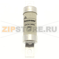 Предохранитель, 63 A, AC 500 В, 80 кА, BS88/A3, 21x87 мм, gL/gG, BS Eaton 63AMP 500V AC BS88 gG F