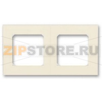 Рамка двухместная, слоновая кость/белый ABB 2CHH015020A6017
