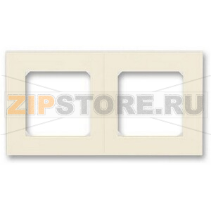 Рамка двухместная, слоновая кость/белый ABB 2CHH015020A6017 
