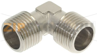 L-ОБРАЗНОЕ СОЕДИНЕНИЕГ НИКЕЛИРОВАННОЕ Ø 1/2&quot;M-1/2&quot;M 
