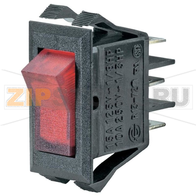 Переключатель клавишный 250 В/AC, 10 А, 1 x выкл/вкл, 1 шт SCI R13-72B-01 