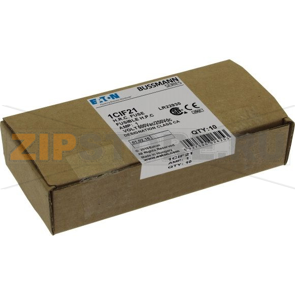 Предохранитель, 1 A, AC 600 В, DC 250 В, 200 кА, HRCI-CA, 14x55 мм, CSA Eaton 1AMP INDUSTRIAL FUS 