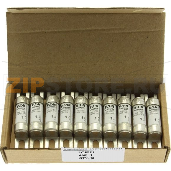 Предохранитель, 1 A, AC 600 В, DC 250 В, 200 кА, HRCI-CA, 14x55 мм, CSA Eaton 1AMP INDUSTRIAL FUS 