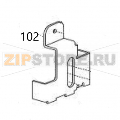 Paper guide (side) Sato DR308e Paper guide (side) Sato DR308eЗапчасть на деталировке под номером: 102Название запчасти на английском языке: Paper guide (side) Sato DR308e.