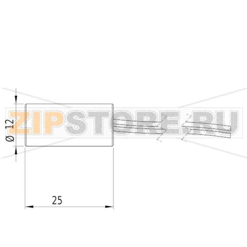 Модуль лазерный, красный, 1 МВт Picotronic DD635-1-5(12x25)15mmat1000mm 