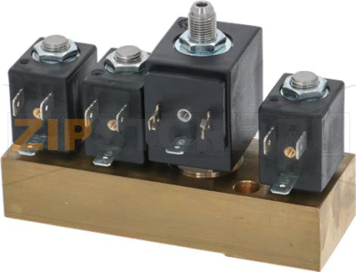 ГРУППА 4-Х ЭЛЕКТРОМАГНИТНЫХ КЛАПАНОВ ODE Ø 1/8&quot; 24VDC 