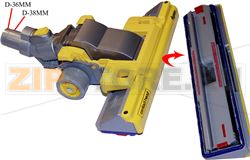 SPAZZOLA COMBI DC08 GIALLA 