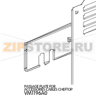 Passage plate for accessories cables cheftop Unox XVC 304 Passage plate for accessories cables cheftop Unox XVC 304Запчасть на деталировке под номером: 80Название запчасти на английском языке: Passage plate for accessories cables cheftop Unox XVC 304