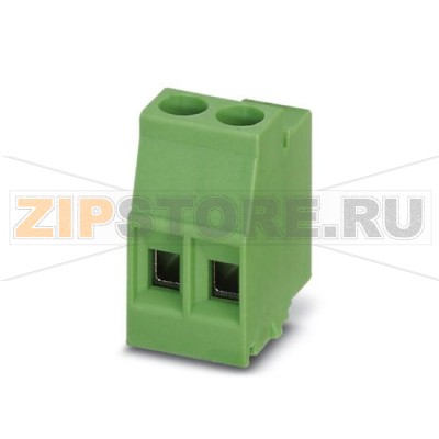 Клеммы для печатного монтажа Phoenix Contact MKDSO 2,5/ 2-L Номинальный ток: 24 А, Номинальное напряжение: 400 В, Размер шага: 5 мм, Полюсов: 2, Тип подключения: Винтовые зажимы, Монтаж: пайка, Направление подключения, проводник / печатная плата: 0 °, Цвет: зеленый, Изделие с боковым расположением выводов.Минимальный заказ: 50 шт.Упаковка: 50 шт.