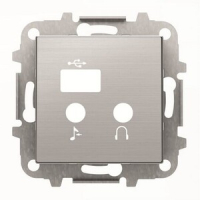 Накладка для медиа-комбайна, нержавеющая сталь ABB 2CLA856830A1401