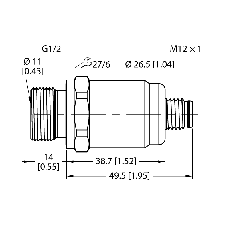 Датчик давления Turck PT0.1R-1544-I2-H1143/D840 