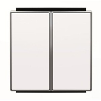 Клавиша для двухклавишных выключателей/переключателей/кнопок, альпийский белый ABB 2CLA851100A1101