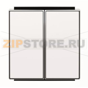 Клавиша для двухклавишных выключателей/переключателей/кнопок, альпийский белый ABB 2CLA851100A1101 