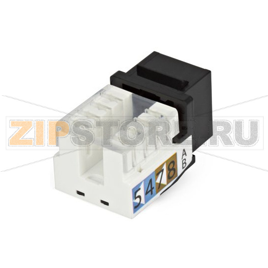 вставка Keystone Jack RJ-45(8P8C), неэкранированная, категория 5e, 110 IDC, заделка с помощью NE-TOOL, черная 