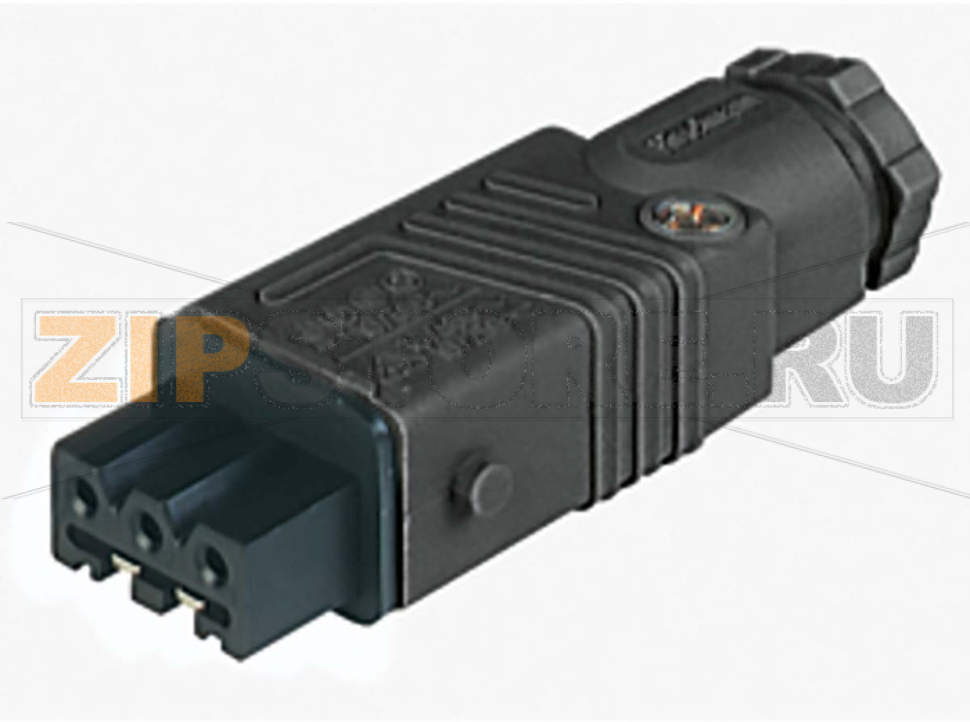 Разъем питания прямоугольный 10 А, 400 В, 3P+E, IP54, черный Hirschmann 932140100 