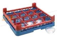 Кассета для стаканов Comenda B-116 500х500 660505 На 16 стаканов, D=110mm, h=65-100mm.