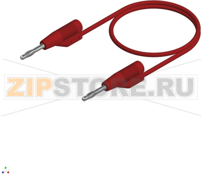 Провод тестовый 1 м, 6 A, 30 В/AC, 60 В/DC, красный Hirschmann 938125101 