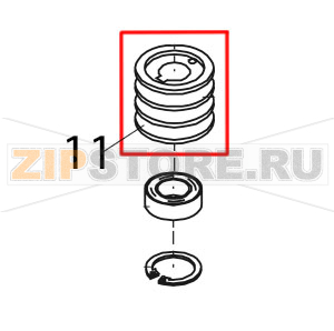 Standard v-belt pulley Bear Varimixer AR80 VL-1S Standard v-belt pulley Bear Varimixer AR80 VL-1SЗапчасть на деталировке под номером: 11