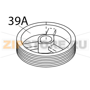 V-belt pulley 60Hz Bear Varimixer AR80 VL-1S V-belt pulley 60Hz Bear Varimixer AR80 VL-1SЗапчасть на деталировке под номером: 39A