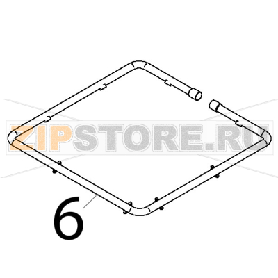 Anello lavaggio superiore e derivate Teikos TS983 Anello lavaggio superiore e derivate Teikos TS983Запчасть на деталировке под номером: 6