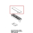Cap for door upper stirrup Unox XVC 705