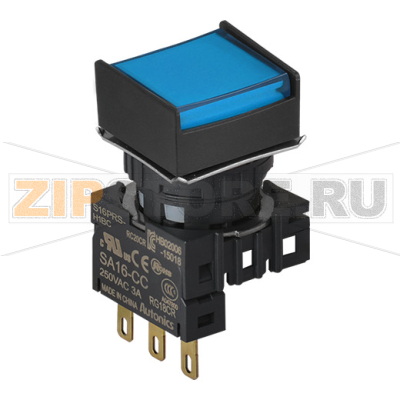 Выключатель кнопочный, Ø отверстия: 16 мм Autonics S16PRS-H2BC 